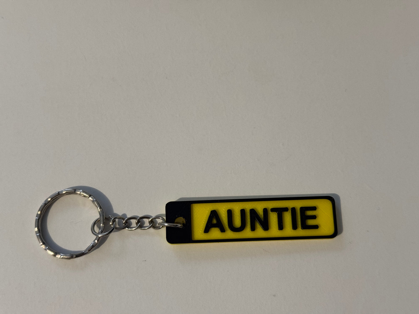 3D Printed Key-ring AUNTIE