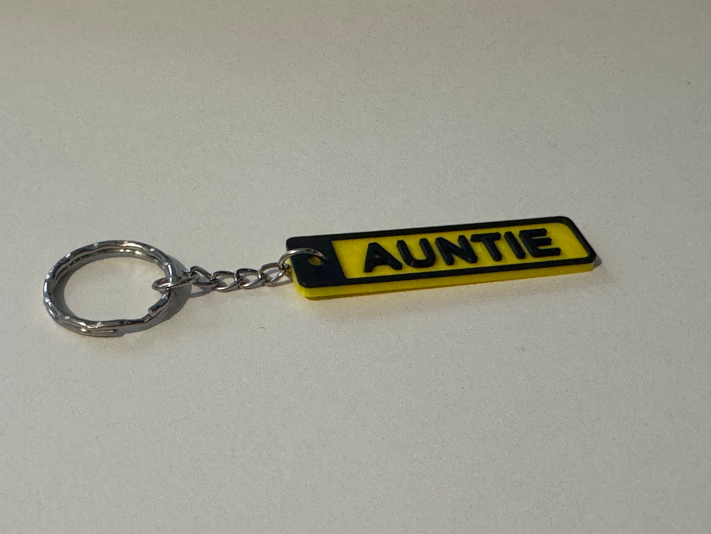 3D Printed Key-ring AUNTIE