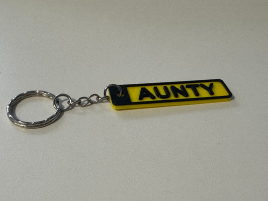 3D Printed Key-ring AUNTY